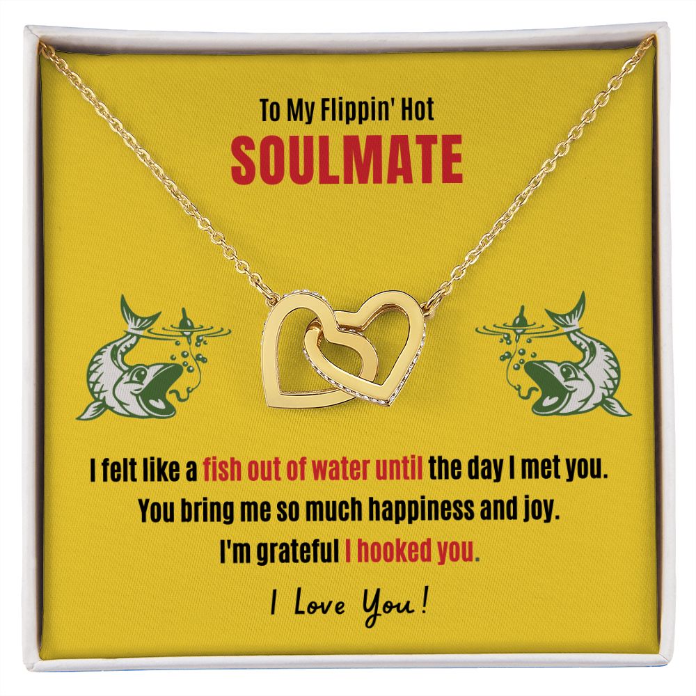 My Flippin' Hot Soulmate Interlocking Hearts Necklace