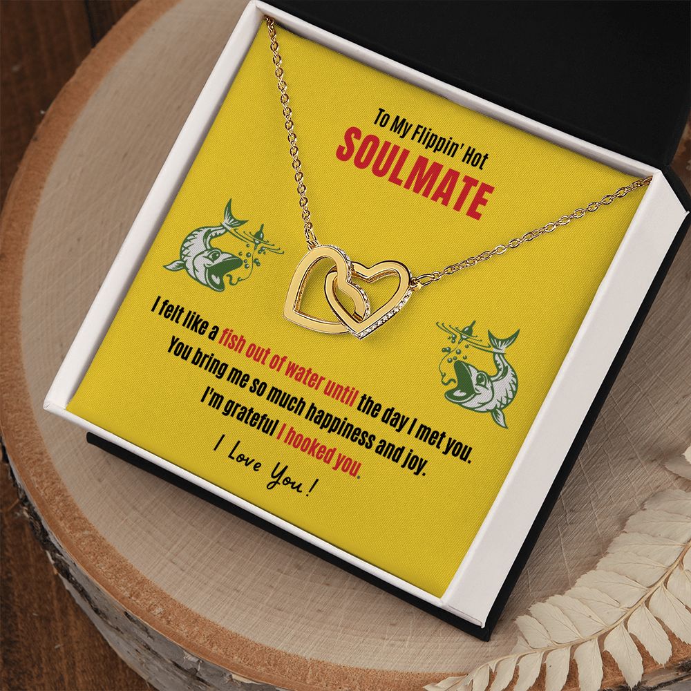 My Flippin' Hot Soulmate Interlocking Hearts Necklace