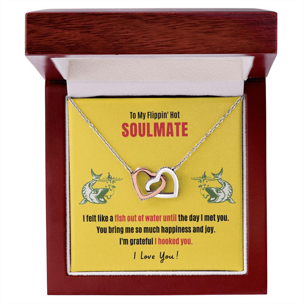 My Flippin' Hot Soulmate Interlocking Hearts Necklace