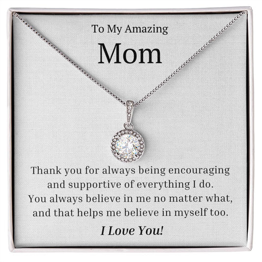 My Amazing Mom Thank You Eternal Hope Necklace