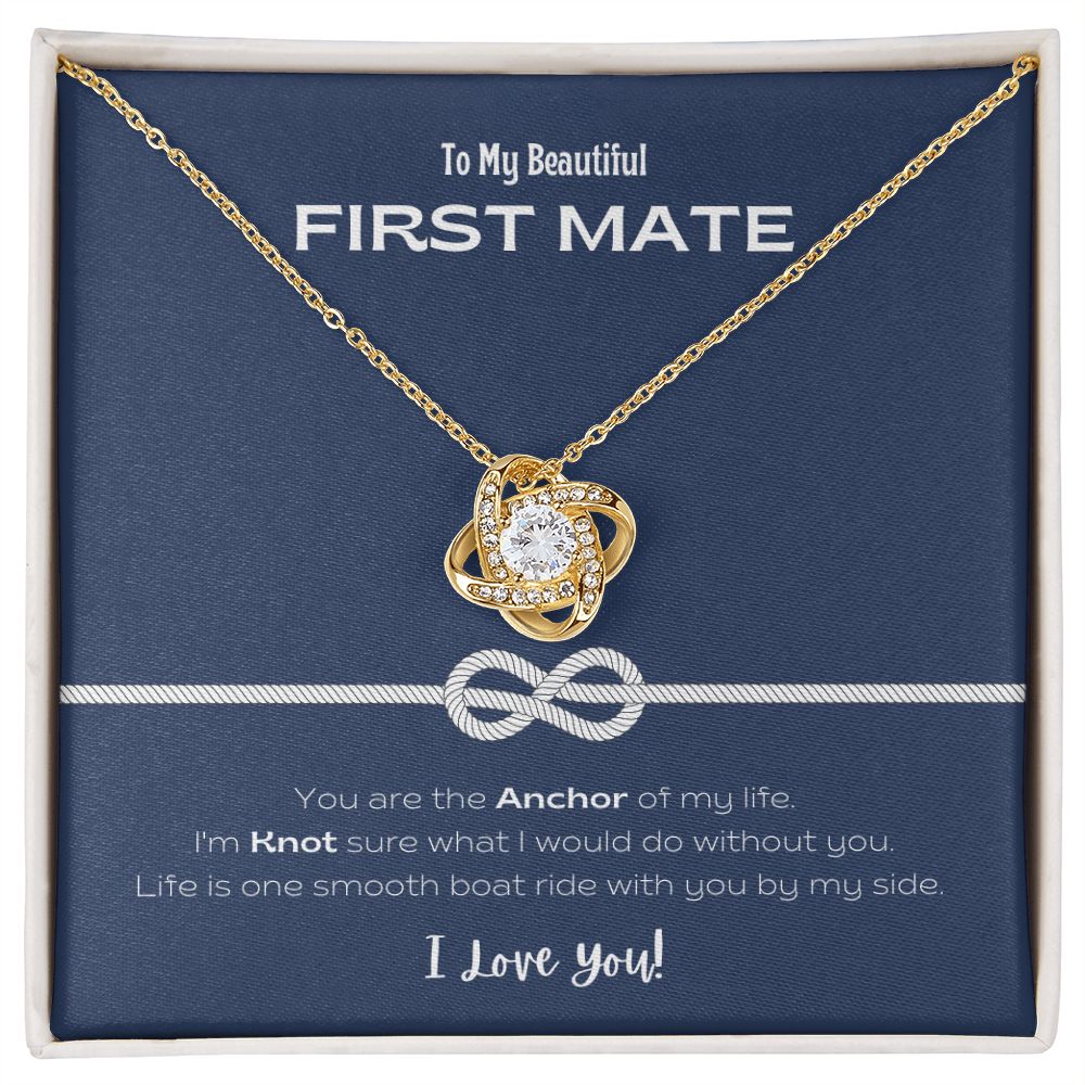 My Beautiful First Mate Forever Love Knot Necklace