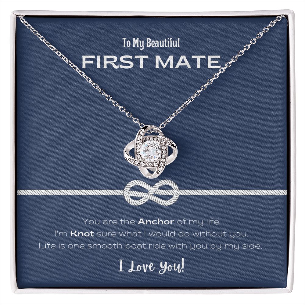 My Beautiful First Mate Forever Love Knot Necklace