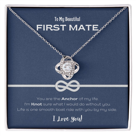 My Beautiful First Mate Forever Love Knot Necklace