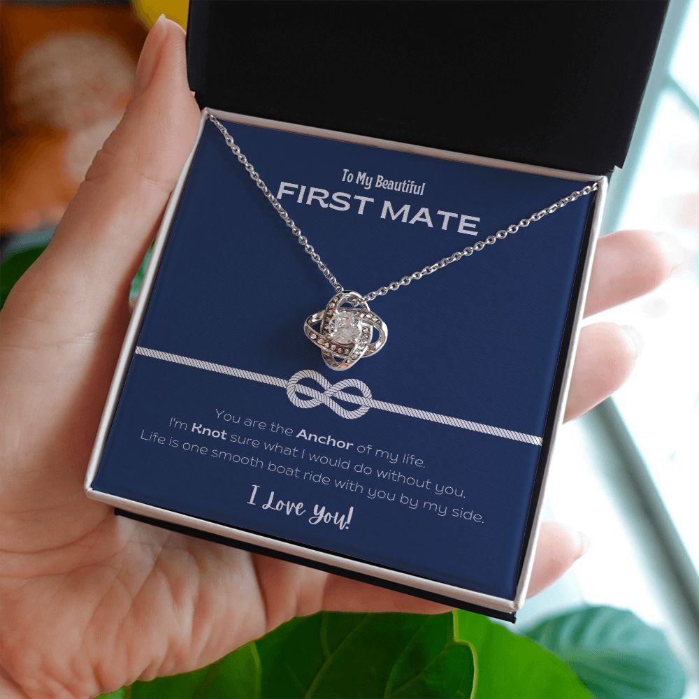 My Beautiful First Mate Forever Love Knot Necklace