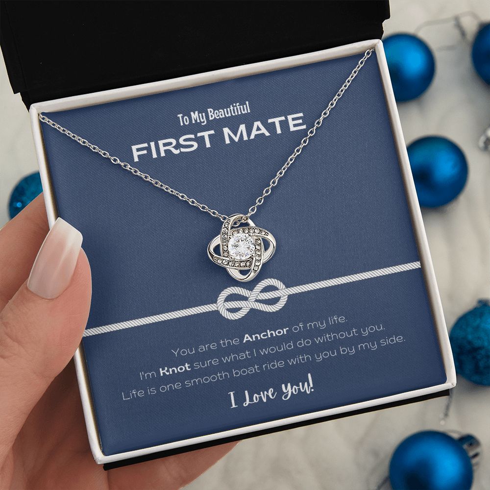 My Beautiful First Mate Forever Love Knot Necklace