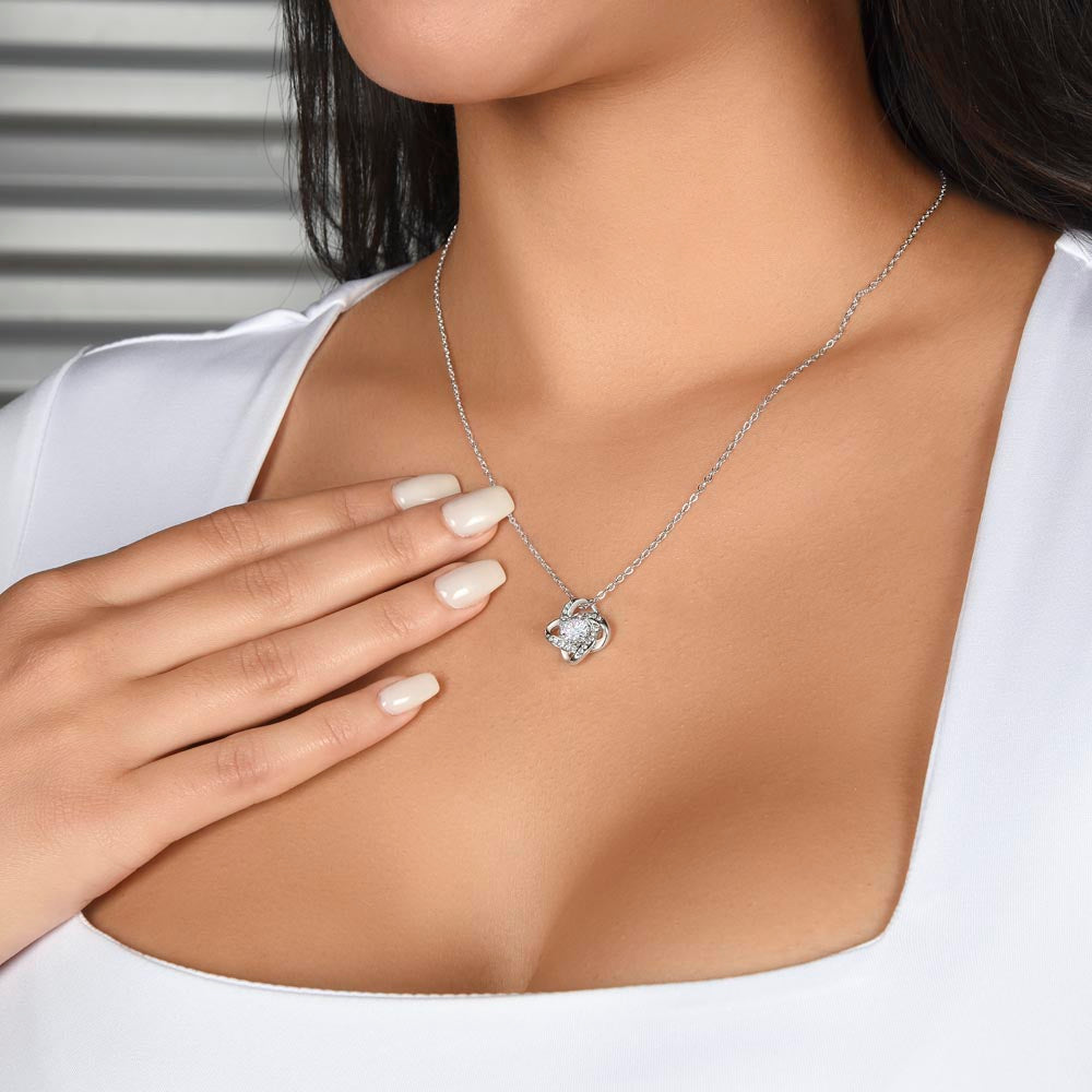 My Rockin' Hot Boating Partner For Life Forever Love Knot Necklace