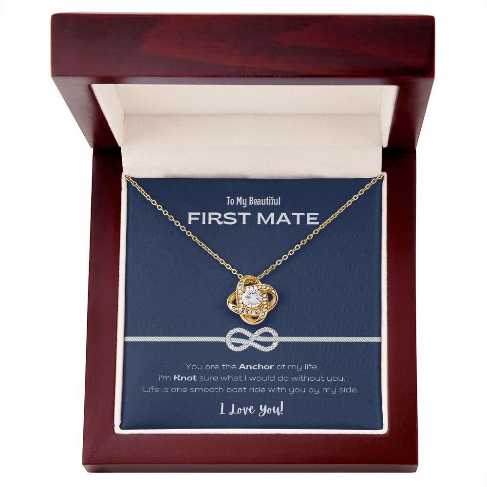 My Beautiful First Mate Forever Love Knot Necklace