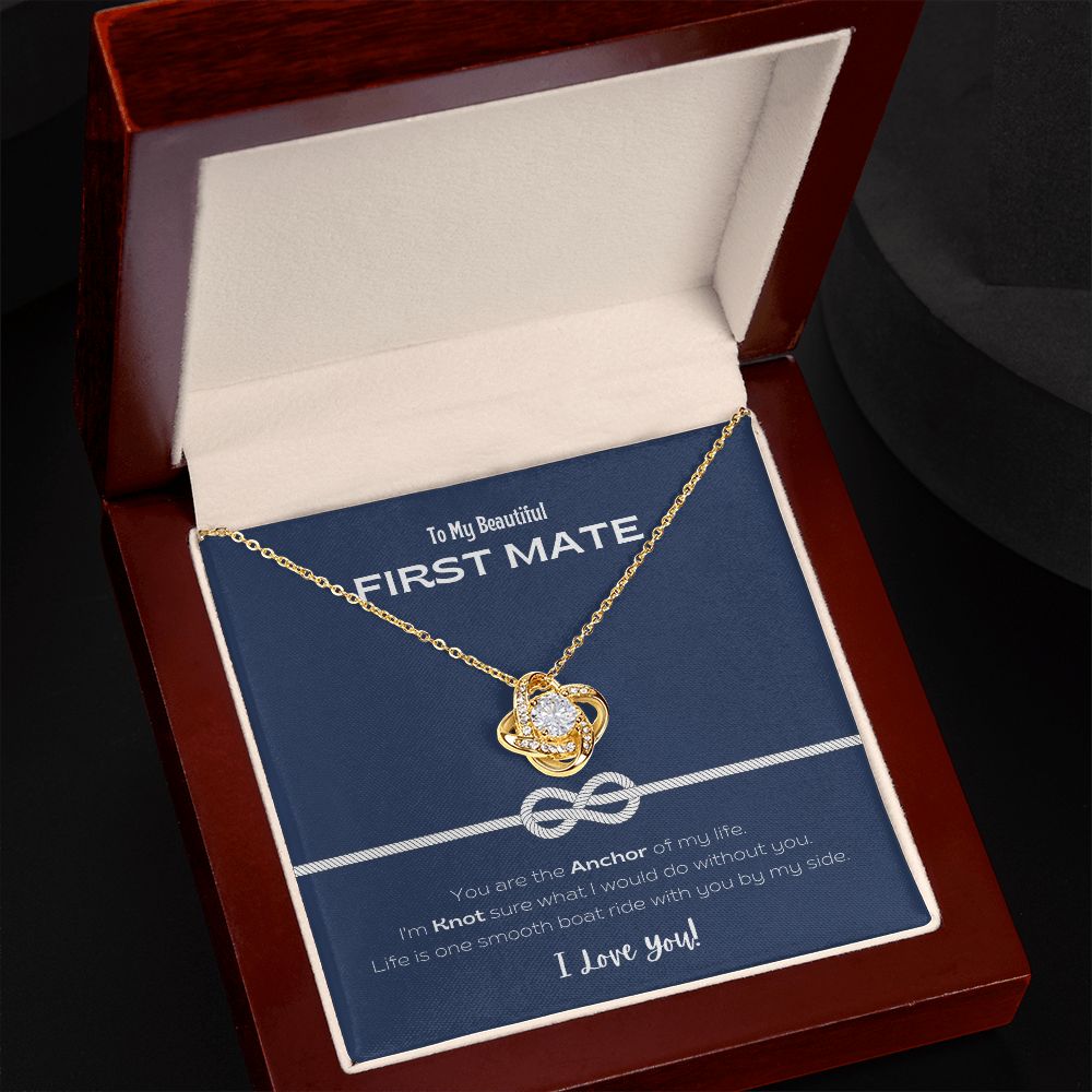 My Beautiful First Mate Forever Love Knot Necklace