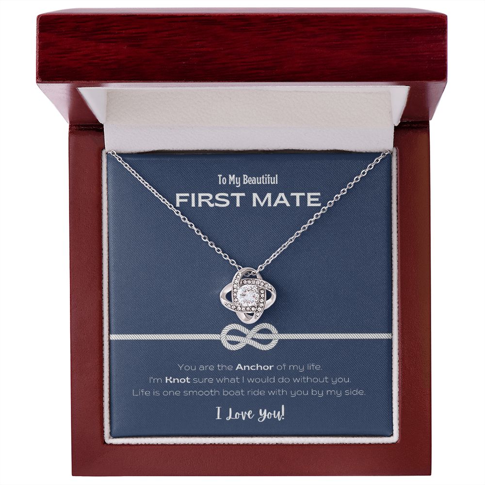My Beautiful First Mate Forever Love Knot Necklace