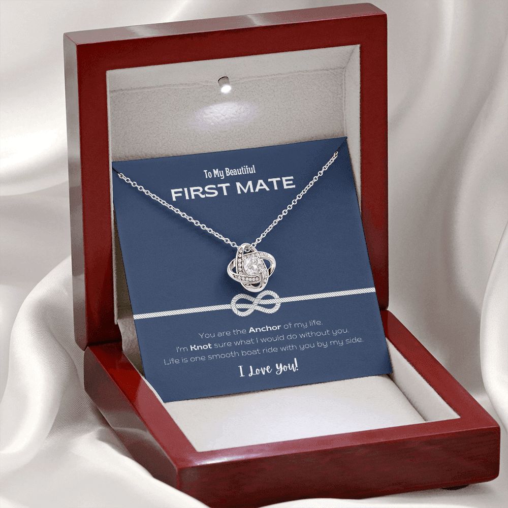 My Beautiful First Mate Forever Love Knot Necklace