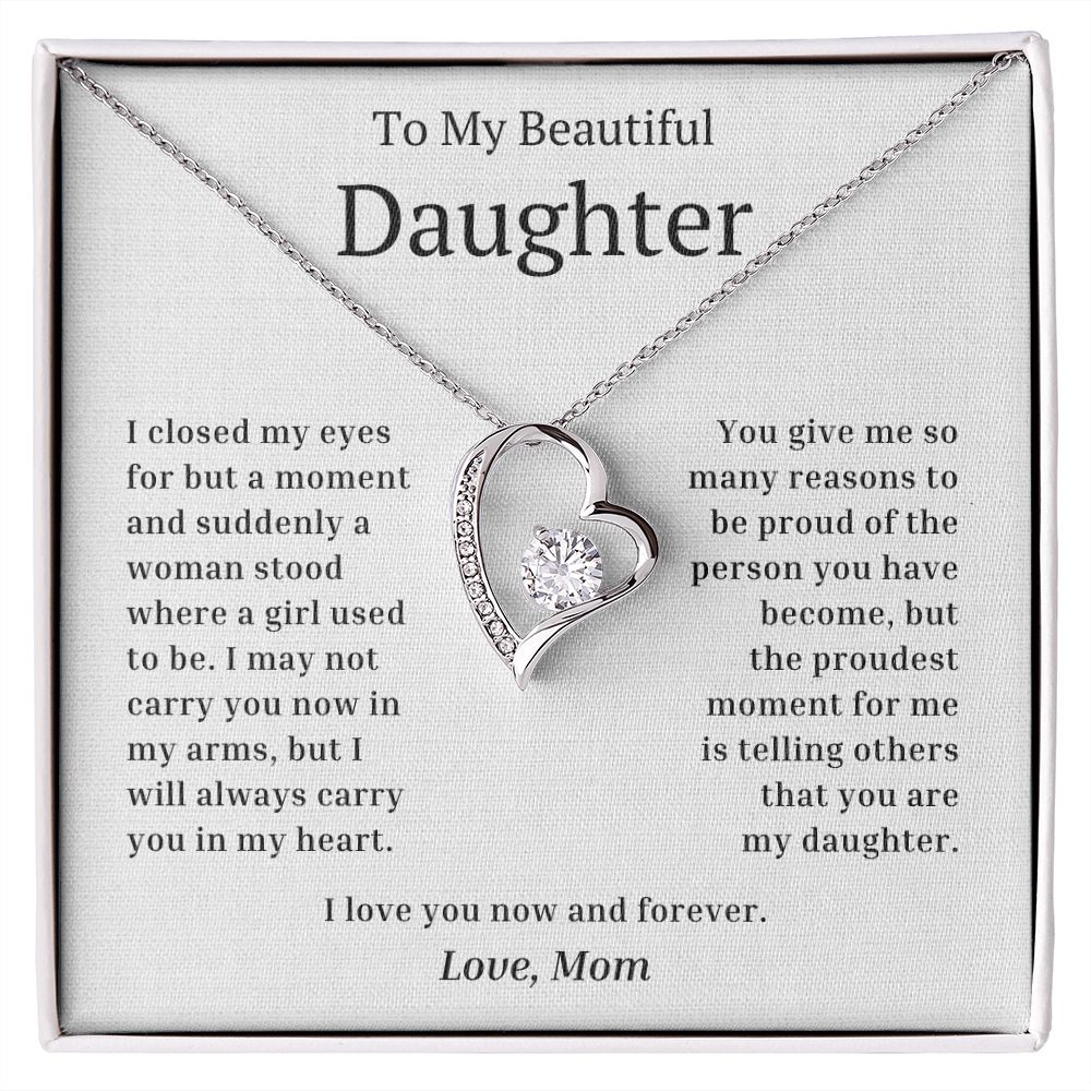 My Beautiful Daughter Closed My Eyes Forever Love Necklace – Flip Flop ...